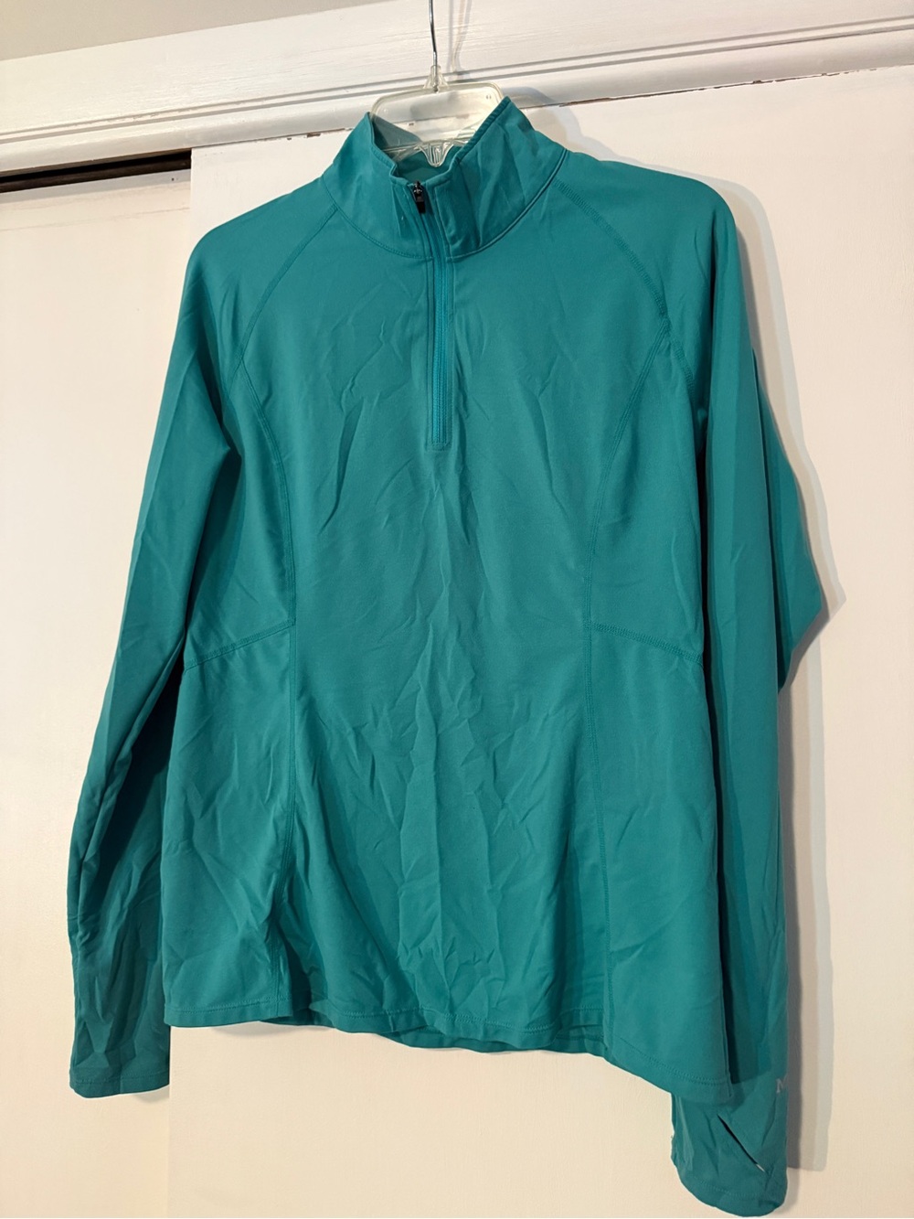 Marmot Teal Long-Sleeve Half-Zip Performance Pullover